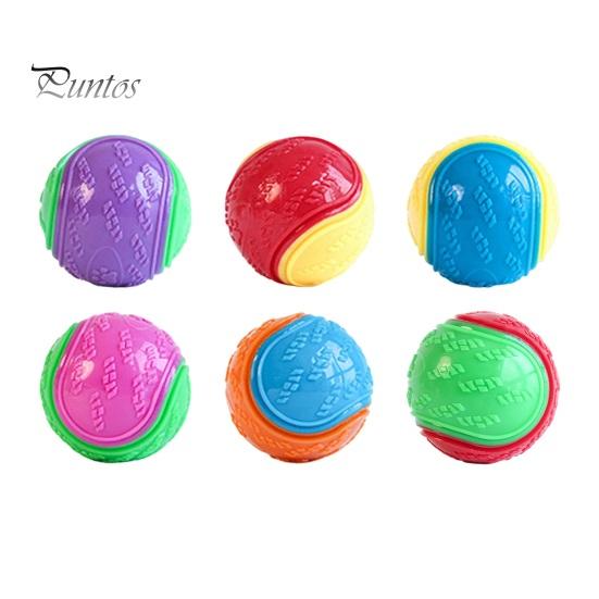 

1/4 шт. скрипучие шарики для собак, интерактивные шарики для собак, игрушки для обучения щенков, жевательные шарики, игрушка для прорезывания зубов, игрушка для собак 1pc
