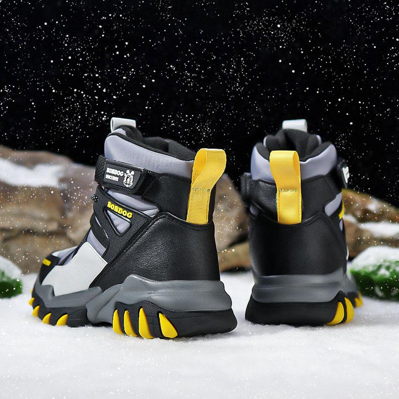 Winter High-Top Sneaker für Kinder Warme Plüsch Schneestiefel Kind Wasserdichte Sneaker Jungen Rutschfeste Outdoor Stiefel 30-39
