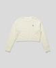 PLAC WOMEN Cable Crop Knit White