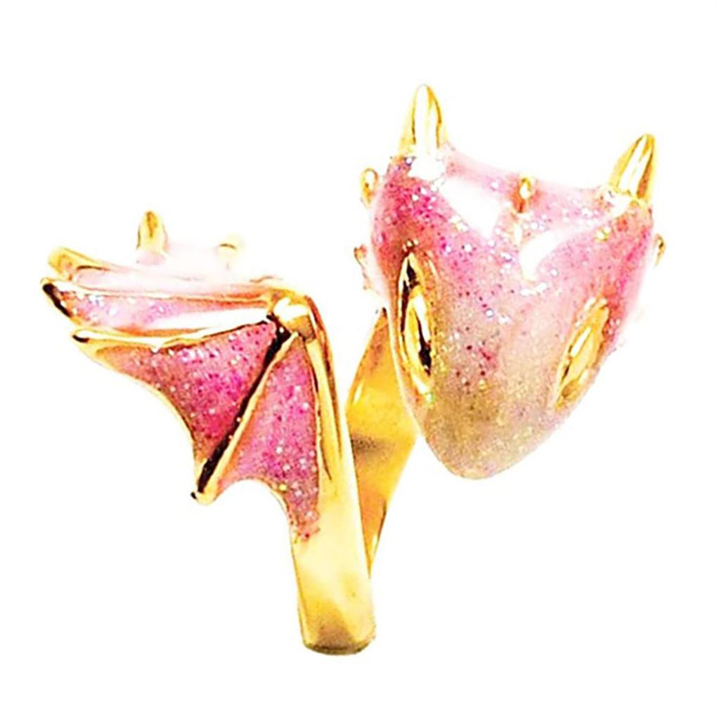 

Adjustable Cute Fashion Banquet Present Accessories Hand Vintage Alloy Open Ring Girls Vacation Anniversary Jewelry рожевий