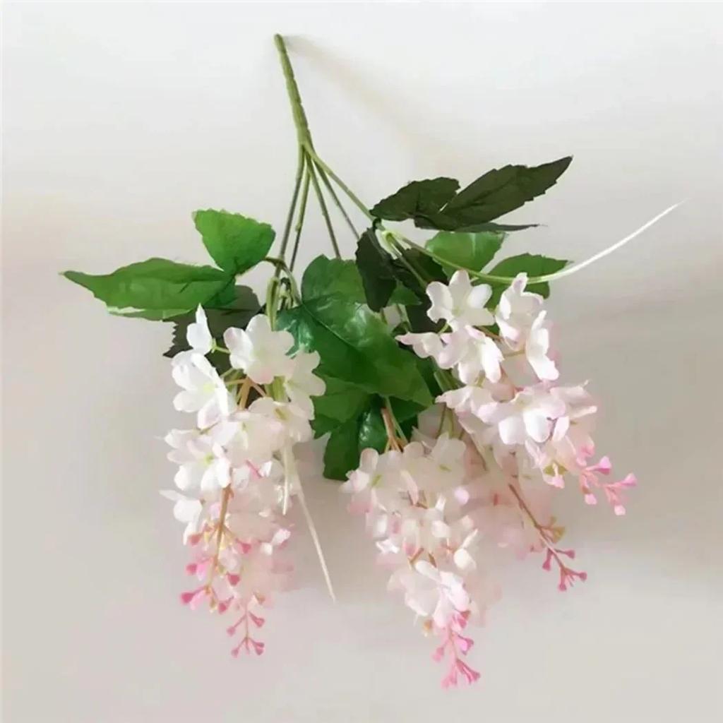 5 Heads 33cm Artificial Hyacinth Flowers Fake Hyacinth  Stem Art Photo Props Decorations For Wedding Party Office Home Decor