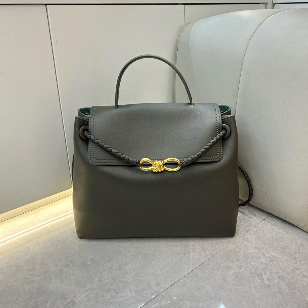 

/ Вязаная веревка ручная одно плечо сумка через плечо большая новая кросс-бордер модная женская сумка для отдыха и отпуска женская сумка 31x12x23CM армия зеленый