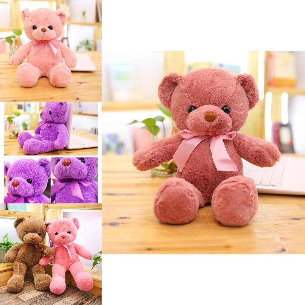 Soft And Skin-friendly 11.8-21.6 In Colored Teddy Bear Plush Perfect Gift For Kids And Home Decor