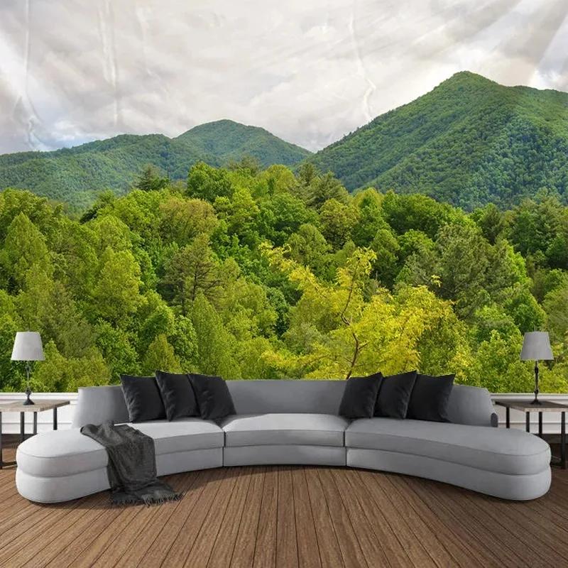 

Главная Настенное украшение Гобелен Небо Лес Озеро Фон Офис Гостиная Гобелен 100x75cm