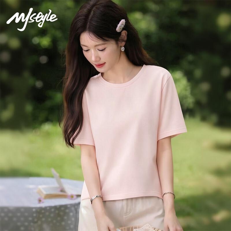 MJ STYLE Women s Slim Fit Crew Neck T-Shirt L