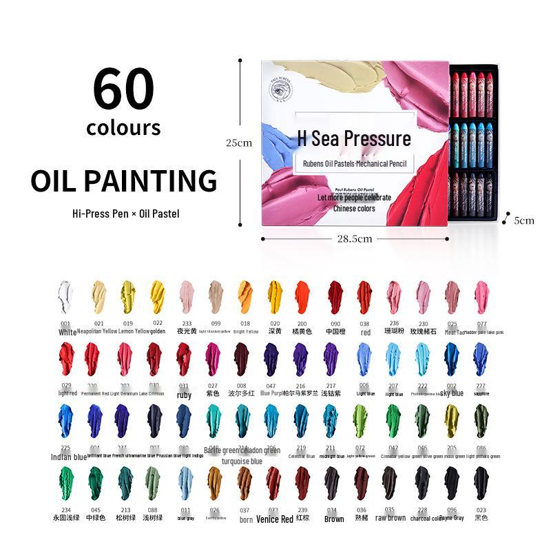 Rubens Washable Oil Pastels for Children: Soft Crayons in 24, 36 Heavy, and 48 Macaron Colors