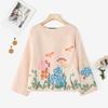 ZANZEA Women Floral Print Casual Round Neck Long Sleeve Blouse