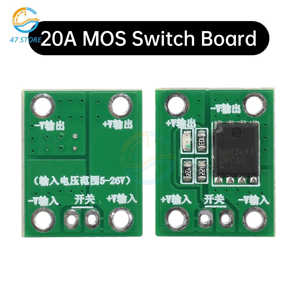 20A 50A 100A High Power MOS Trigger Switch Driver Module Field Effect Tube PWM Regulation Electronic Switch Control 5-26V