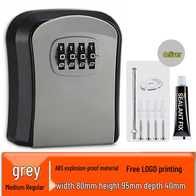 Wall-Mounted Anti-Theft Key Lock Box for Homes and Construction Sites