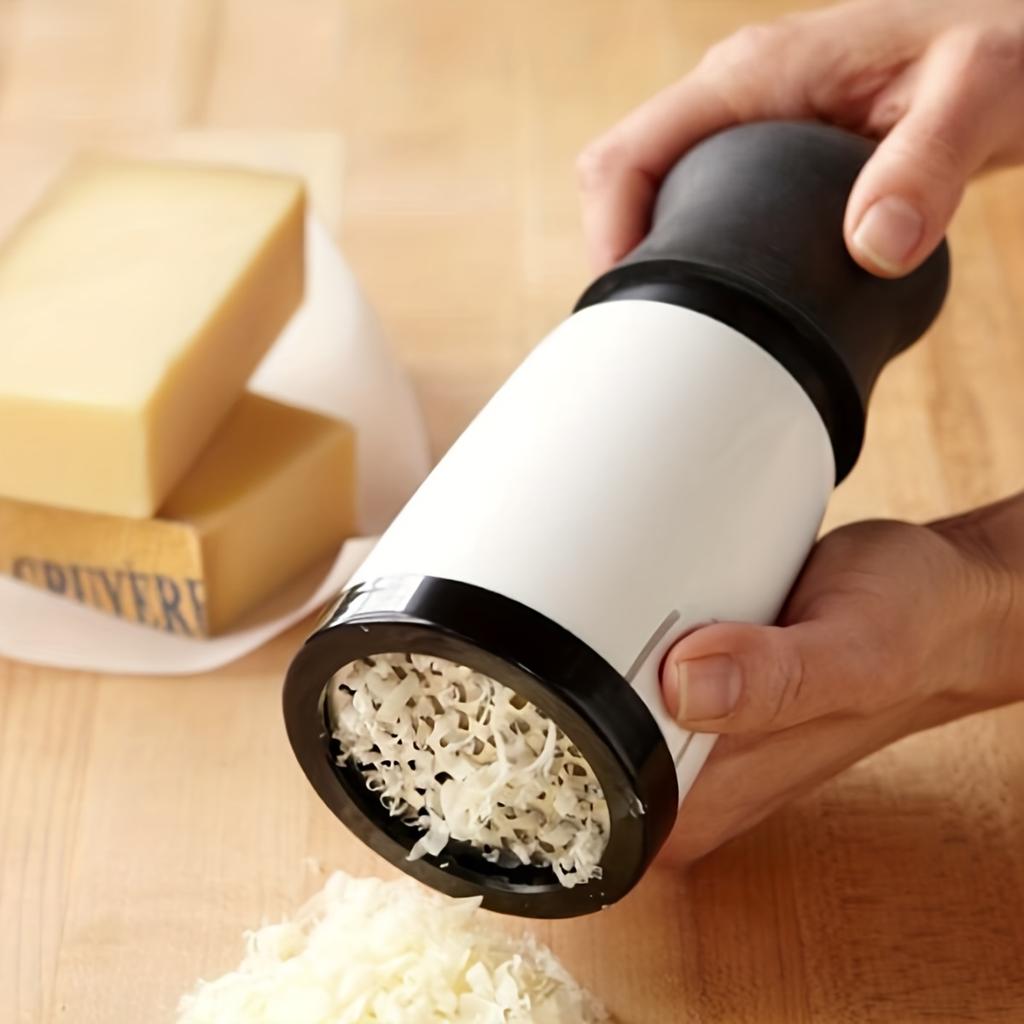 Hand Crank Rotating Cheese Grater With Non-slip Base, Easy Clean Manual Shredder For Parmesan Mozzarella Kitchen Cheese