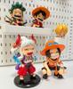 1-2Pcs One Piece Anime Figure Doll Portgas D Ace Yamato Q Version Model Decor Peripheral Ornament Children Charm  Gifts Toys
