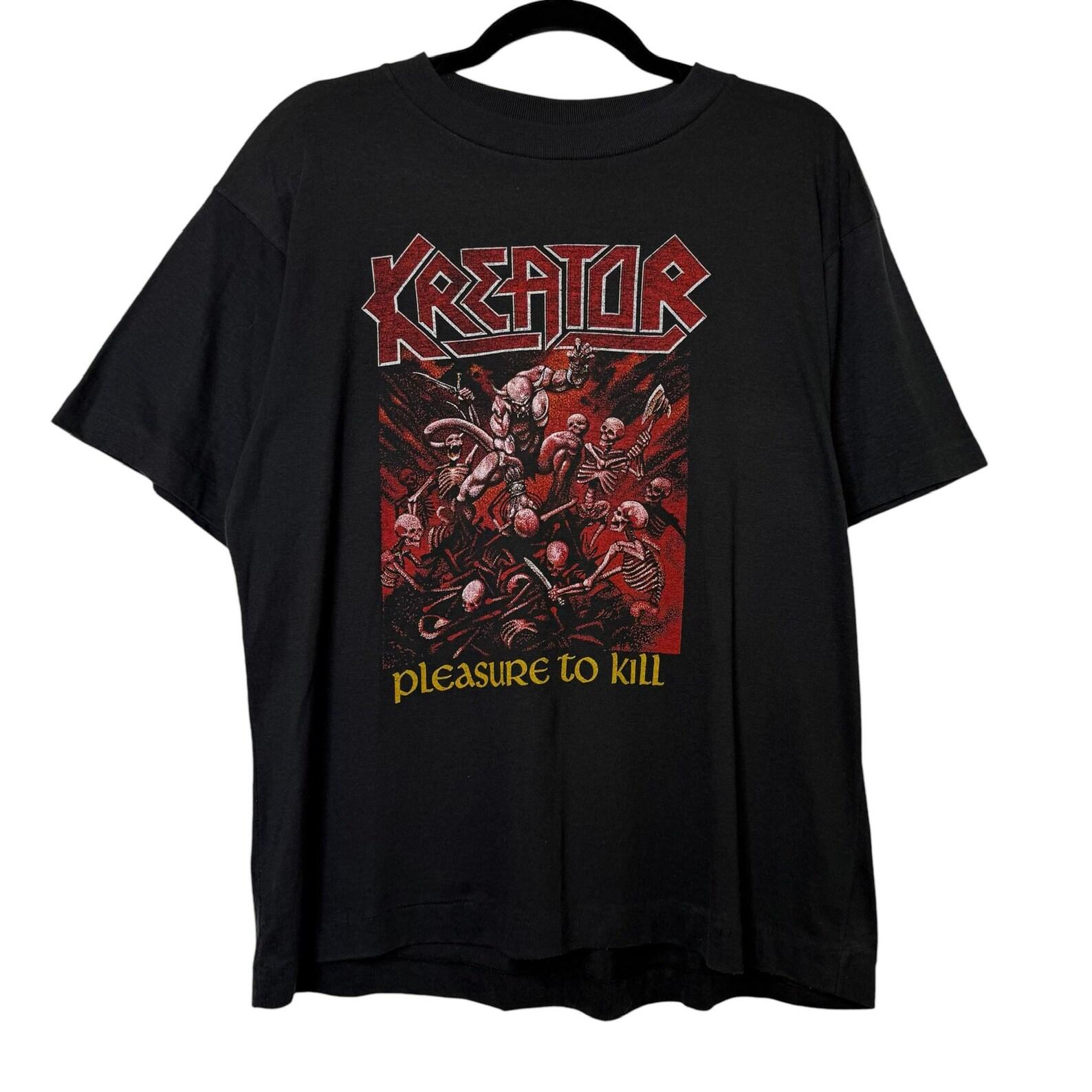 80 s Kreator Pleasure to Kill T shirt Sz L (B609) M
