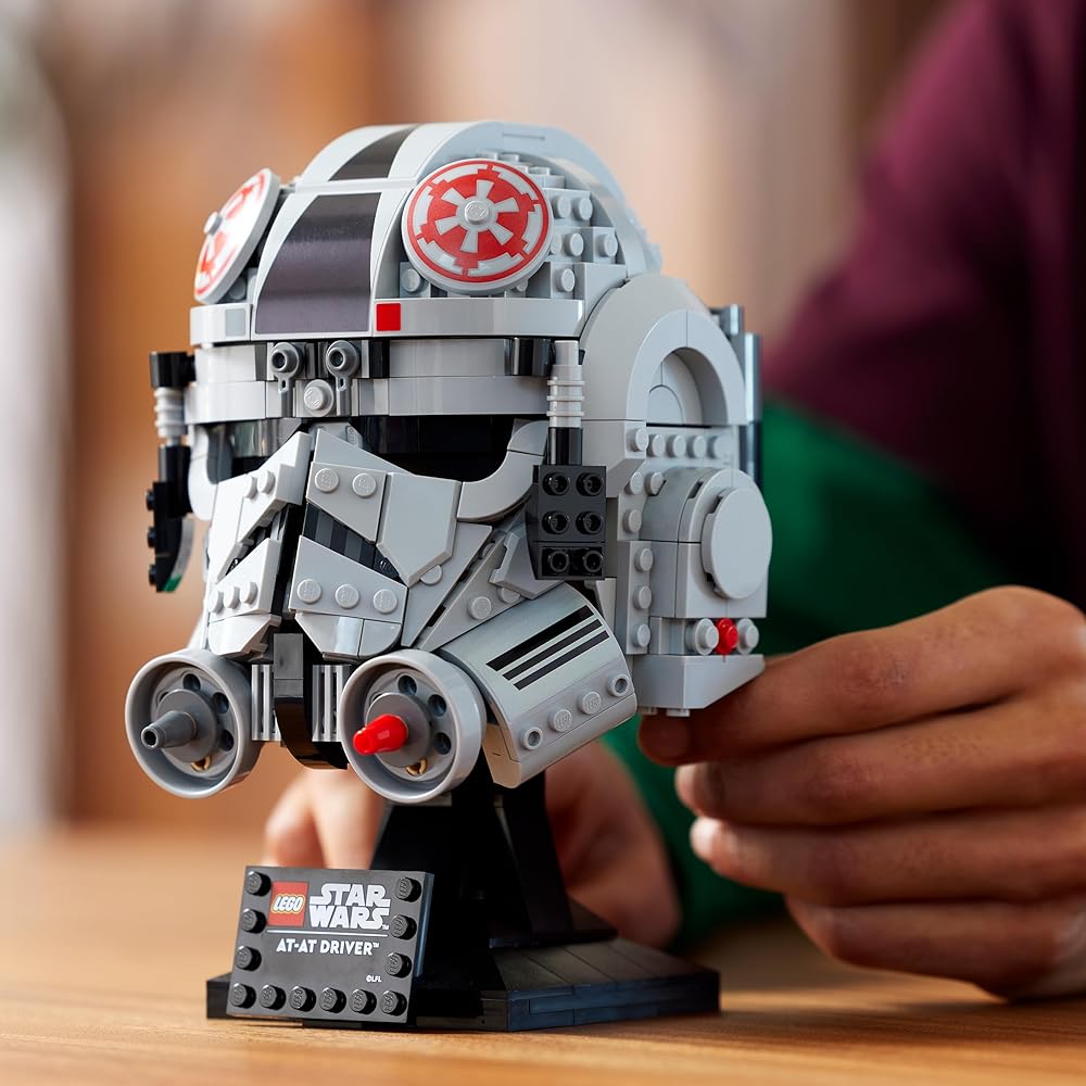 LEGO Star Wars AT-AT Driver Helmet Toy Building Block Set for Men and Women