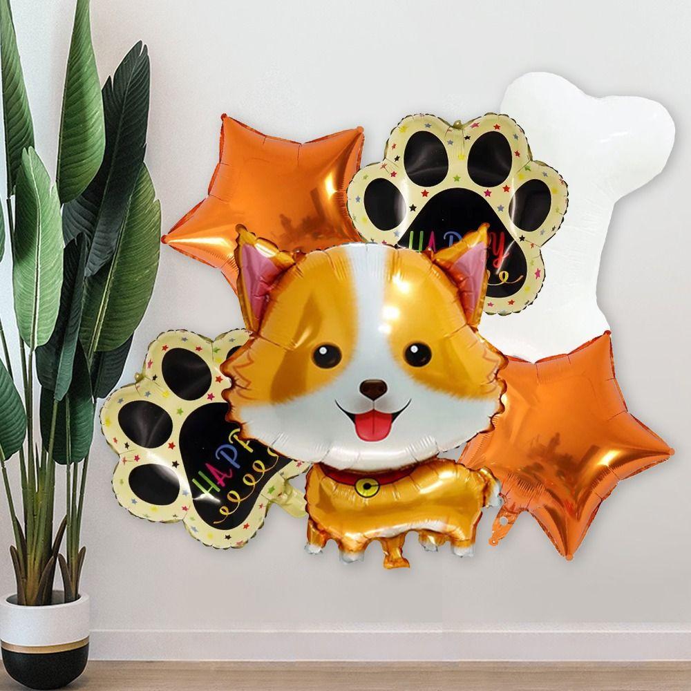 19.69x27.56in Dog Balloon 24.80x14.96in Paw Balloons Star Balloons  Birthday