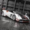 1/32 Simulation Pagani BC Alloy Supercar Model, Doors Can Be Opened with Sound and Light, Car Ornaments