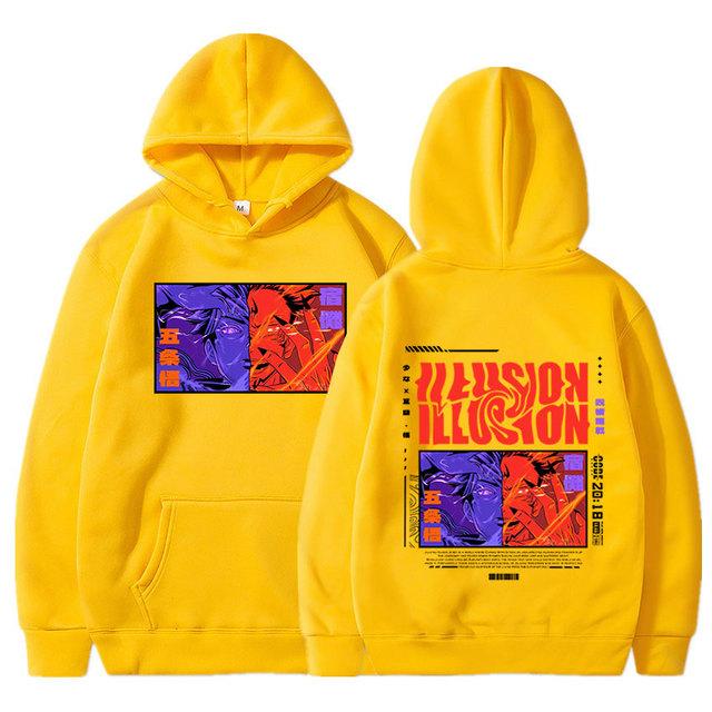 

Толстовки Anime Jujutsu Kaisen RyoUnisex Sukuna Gojo Satoru Толстовки Unisex Casual Vintage Oversize Long Sleeves Hooded Sweatshirts Unisex Streetwear 4XL