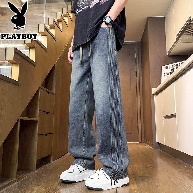 PLAYBOY Men's Loose Straight-Leg Jeans
