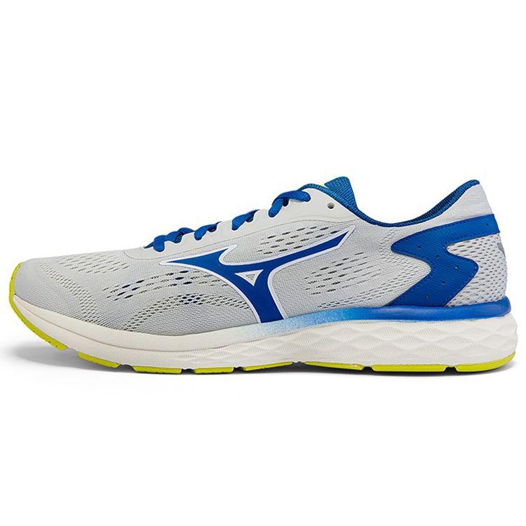 Mizuno RC-03 Lace-Up Fabric Non-Slip Wear-Resistant Breathable Low-Top Running Shoes Unisex Sneakers Gray Blue J1CR220027