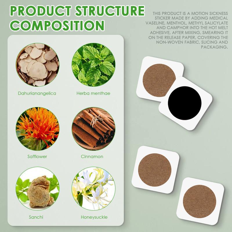 Nausea Hbesty Herbal Patches For Effective Travel Assistance For All Skin Types And Ages