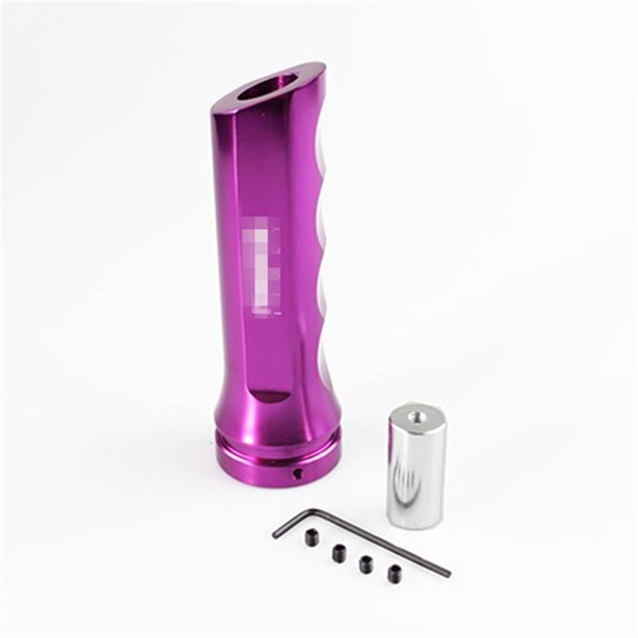 Car Auto Aluminum Hand Brake Sleeve Handbrake Handle Hand Protector Cover Purple