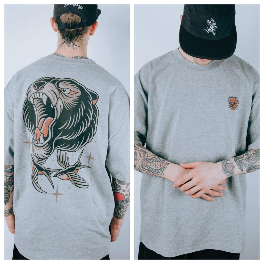 Bear Heavy Tattoo Art Retro Style Summer Casual T-Shirt Men's and Women's Luxury Brand Top 2026 New Art