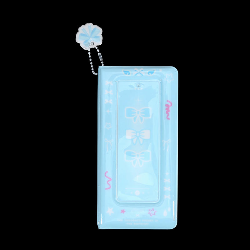 Elegant Photocard Binder Card Album With 4 Compartments Bowknot Pocket Small Cute Photo Album For Fans Boys Girls For Collecting And Organizing Cards