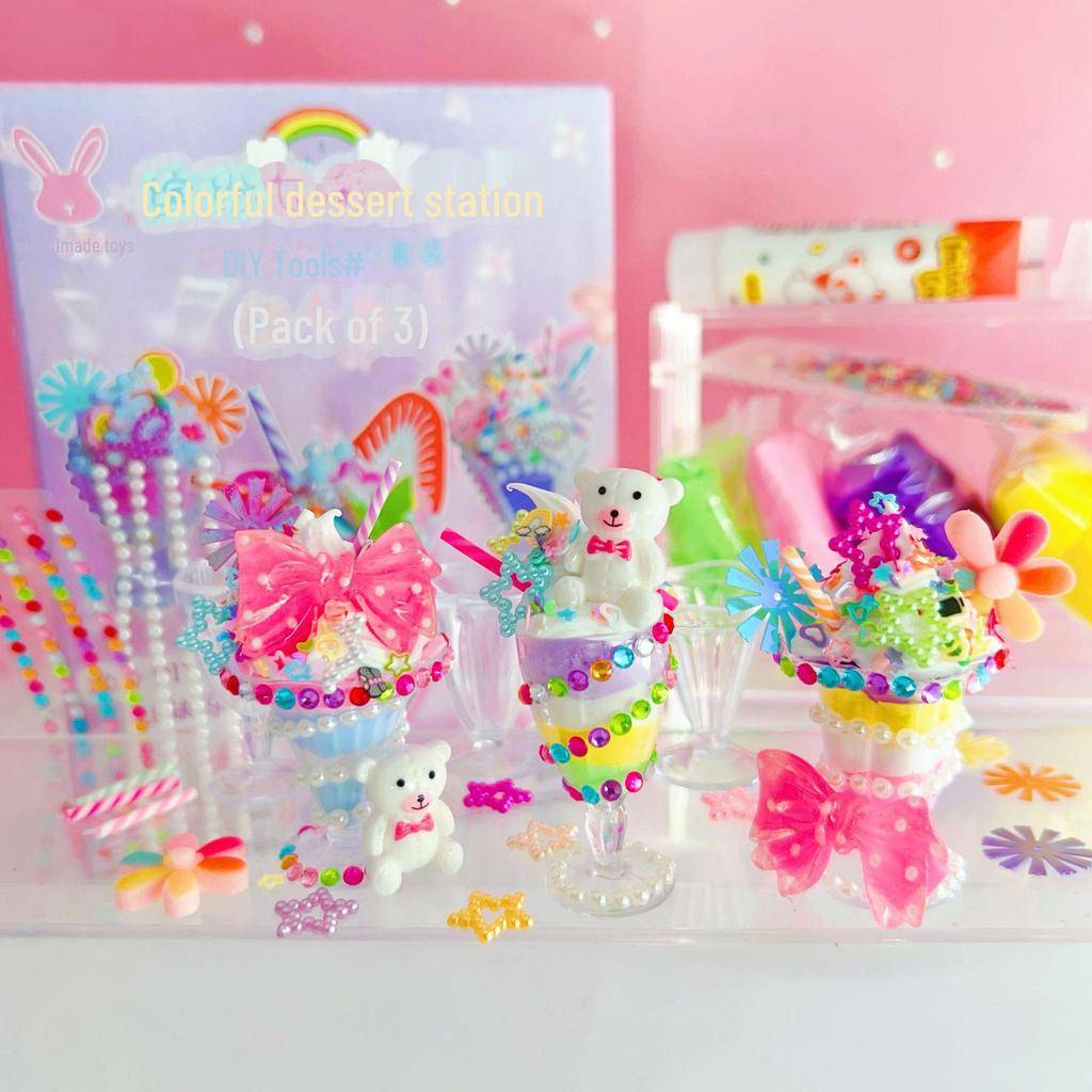 DIY Children's Ice Cream Dessert Cup Toy Set