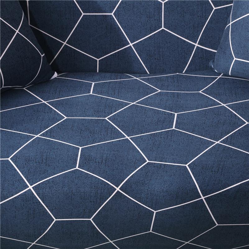 S -Emiga Geometric Printed Sofa Cover Sets For Living Room Flexible Elasticized Slipcover Sectional Corner Sofa Covers 1 /2 /3 /4 -Seater