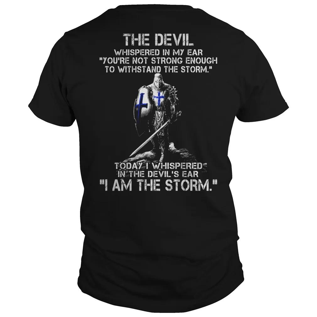

I Am The Storm. Knights Templar Crusader Prayer T-Shirt 100% Cotton O-Neck Summer Short Sleeve Casual Mens T-shirt Size S-3XL... 5XL різнокольоровий
