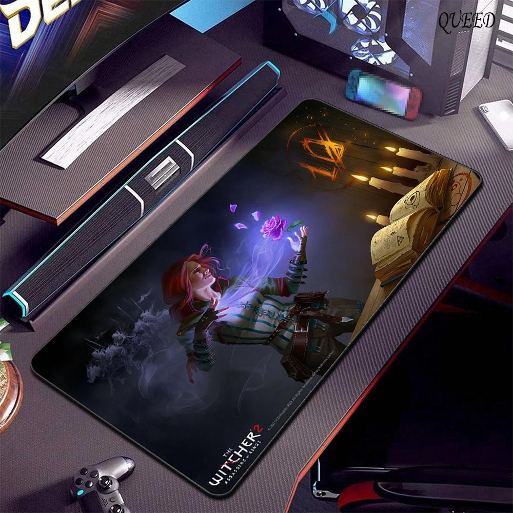 T-The W-Witchers 3 W-Wild H-Hunt Mousepad Mousepad da Gioco Tappetino XXL per Tastiera Accessori Ufficio Gomma Antiscivolo Tappetino Grande per Scrivania