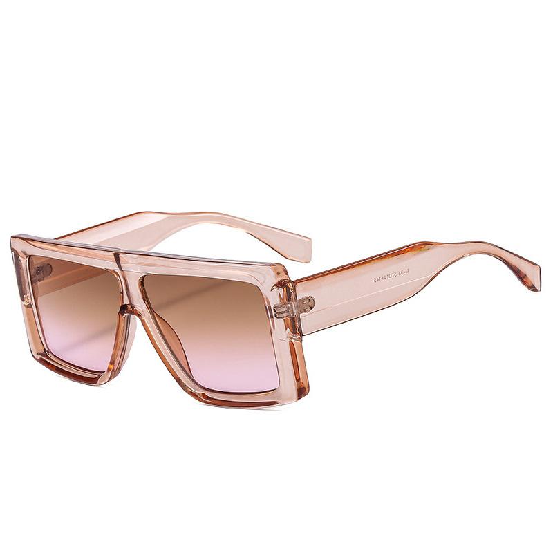

Fashion New Oversize Square Sunglasses Women Vintage Big Frame Shades Men Sun Glasses Uv400 Eyewear as picture