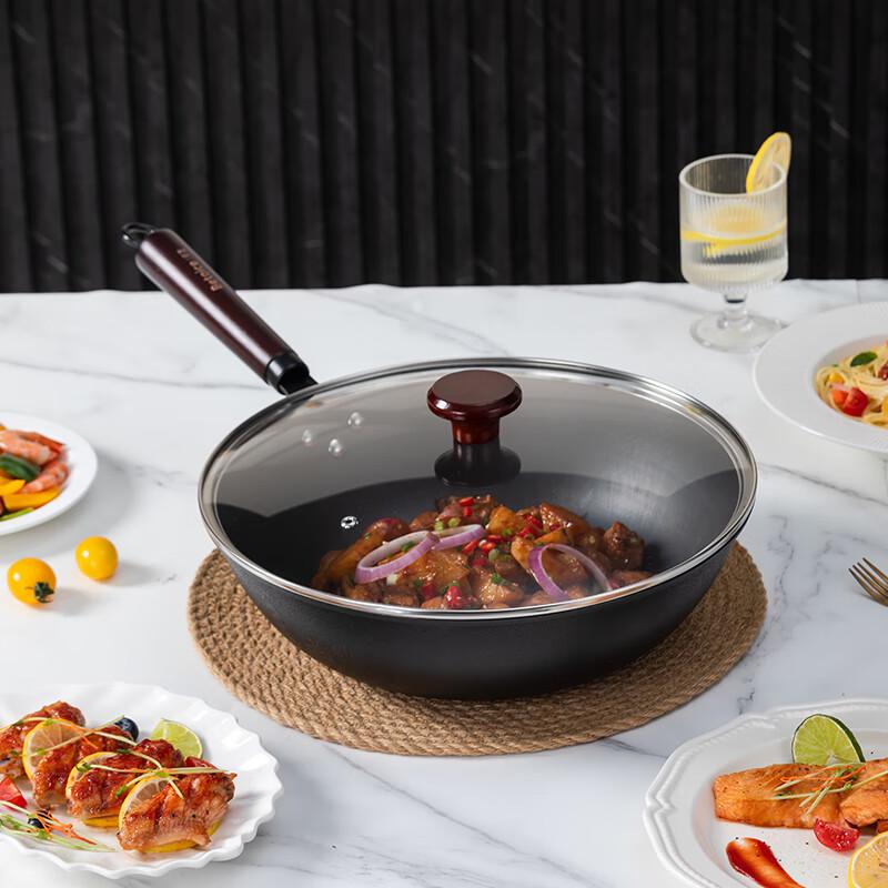 Baizao 32cm Universal Fine Iron Wok