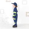 [monoii] Halloween Cosplay Kids Firefighter Costume for Boys, Kids Firefighter Costume, Occupation Costume for Girls, Hat and Helmet Set, E0614