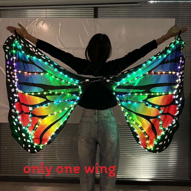 Fantasievolle LED-Schmetterlingsflügel mit Fernbedienung für Bauchtanzkostüme