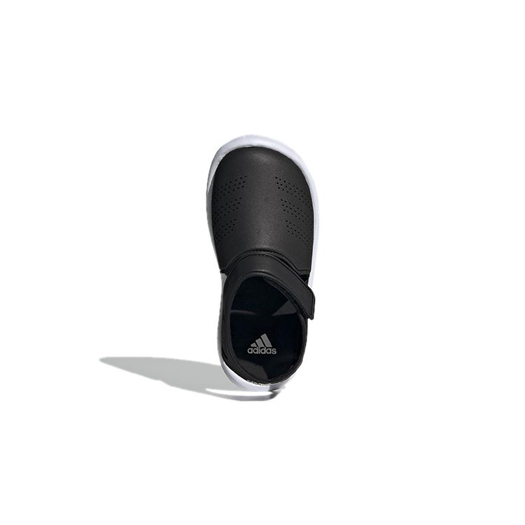 adidas Fortaswim Paski C Sandały Dziecięce Czarne Białe Dzieci w Wieku 3 7 Lat FW6048