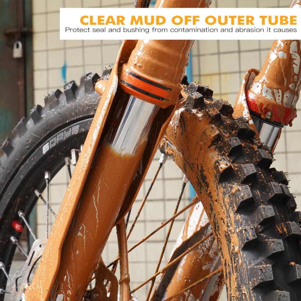 Front Fork Mud Scraper Kit For KTM EXC 300 EXC 250 EXCF 350 EXC 450 SX 125 SXF 250 SXF 450 XC 250 XCF 350 XCW 300 TPI 2004-2024