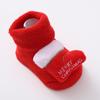 Kids Socks Non-slip Toddler Socks Warm Children's Socks Cartoon Christmas Style Socks for Boys and Girls