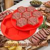 7 Grids Silicone Meat Patty Mold With Lid Honeycomb Rice Fish Beef Patty Mold Meat Tools Kitchen Accessories