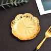 ZISIZ Golden Round Decorative Plate