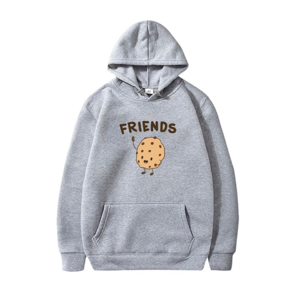 

Best Friend Hoodies Cookie Milk Print Hooded Sweatshirt Bosom Friend XS