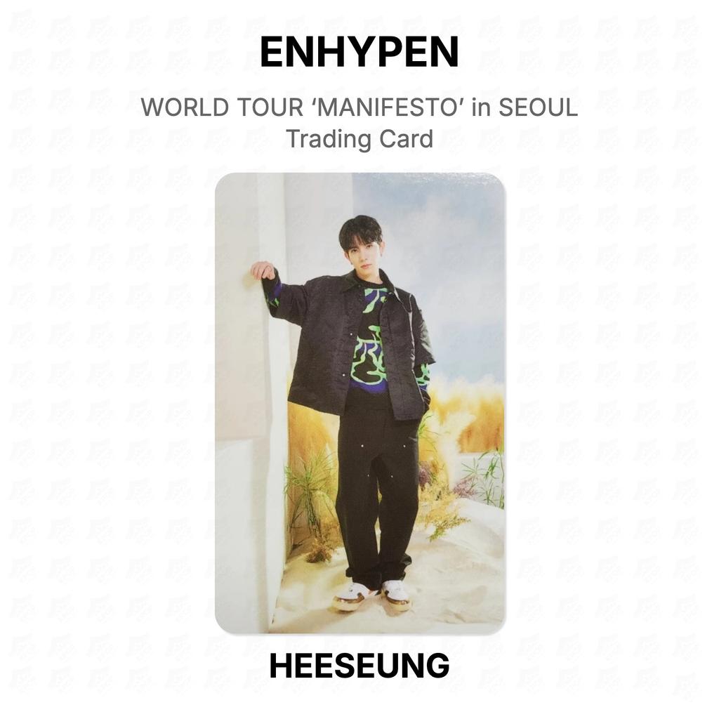 ENHYPEN WORLD TOUR ‘MANIFESTO’ in SEOUL Trading Card Official Photocard