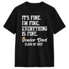 Its Fine Im Fine Everything Is Fine Senior Dad Class of 2027 T Shirts Men Pure Cotton Leisure T-Shirts Round Collar Tees