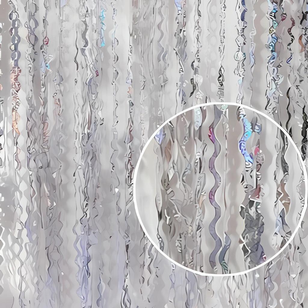 1*2M Rain Curtain: Birthday, Wedding, Stage Decoration Ribbon Strips