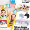 Plastic Iridescent Christmas Party Foil Table Cover Table For Wedding Party Decoration Tableclo I6Y0