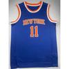 Mens Basketball Jersey New York Knicks 11 Brunson Blue City Edition Compression Fit Athletic Wear Practice Game