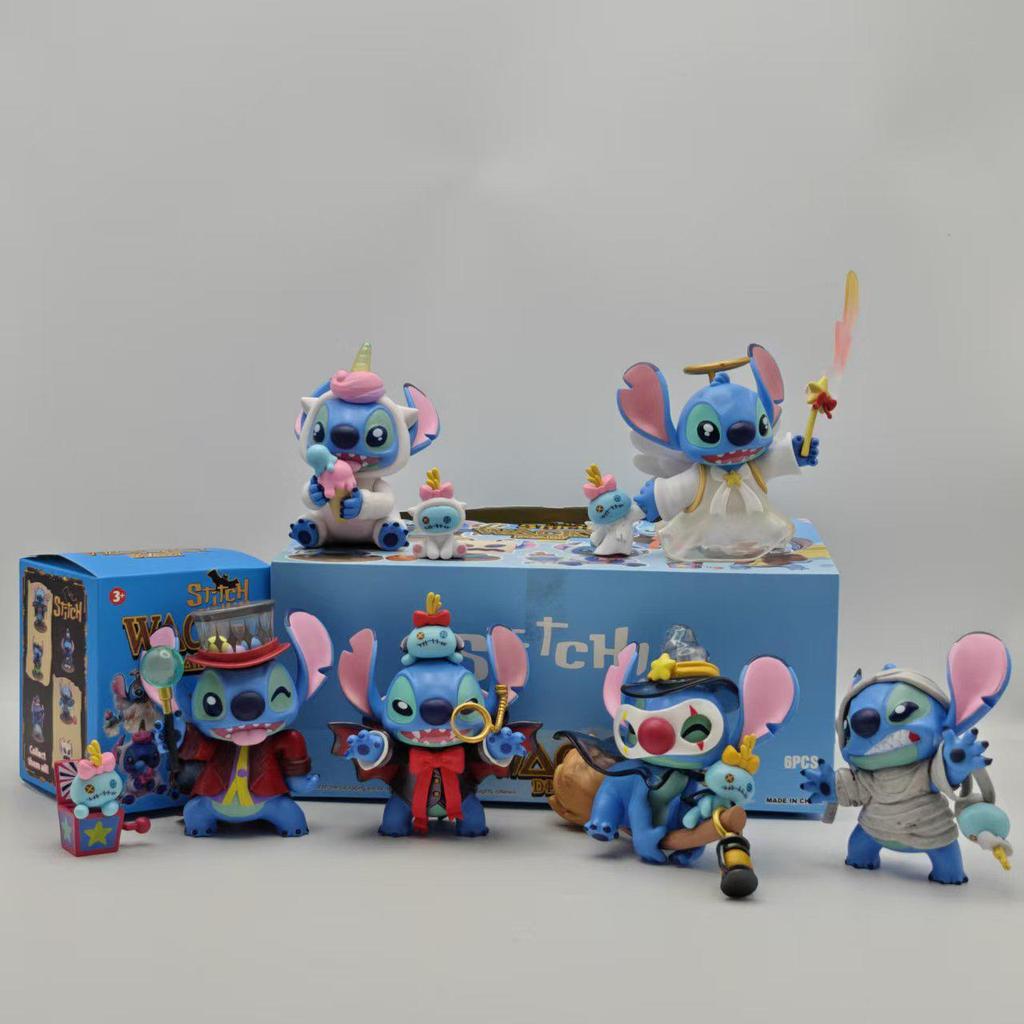 Stitch Blind Box Figurine: Funny Cross-Border Desktop Model Ornament for Gashapon Claw Machines