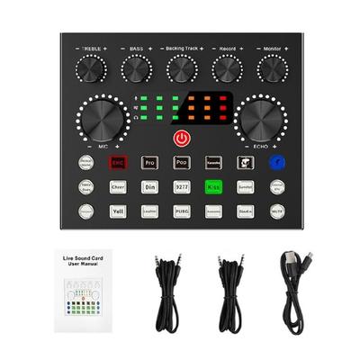 High Performances Live Sound Card Superior Recording Sound Mixer for Every Scenario Real Time In Ear Monitoring