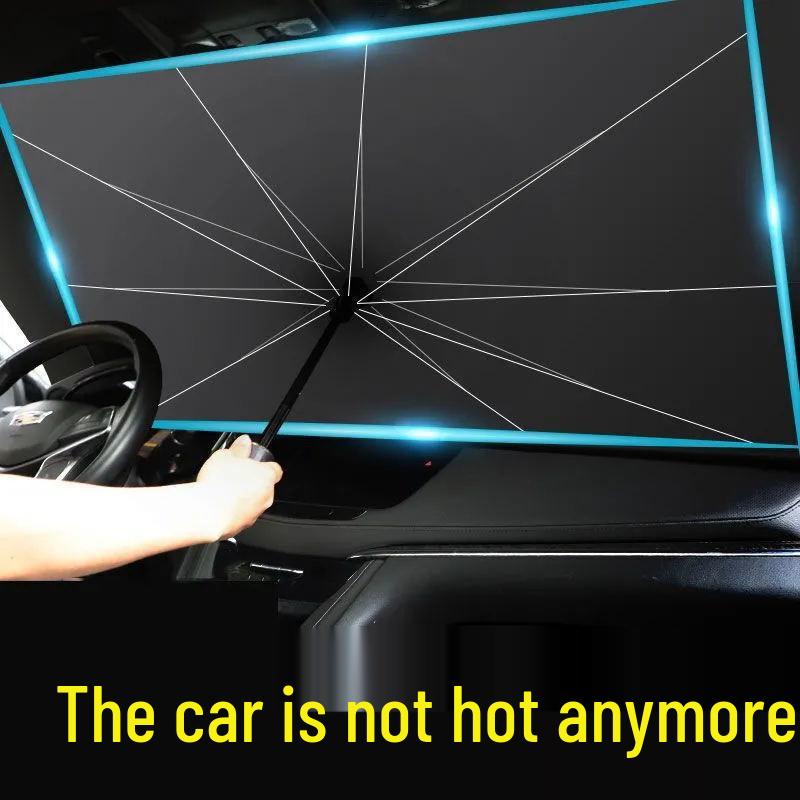 Retractable Car Sunshade Heat Insulation for Front Windshield