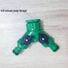 Connettore Adattatore Ripartitore a Tre Vie per Tubo Flessibile in Plastica da 1 Pollice con Valvola Rapida.