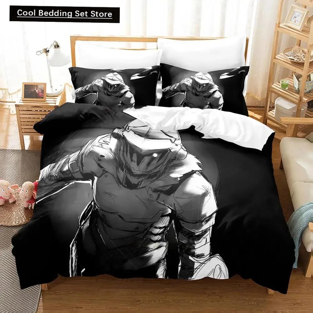 3D Anime Goblin Slayer Bedding Set Duvet Cover Bed Set Quilt Cover Pillowcase Comforter King Queen Size Boys Adult Bedding Set